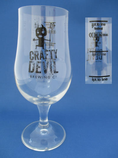 001604B111 Crafty Devil Beer Glass