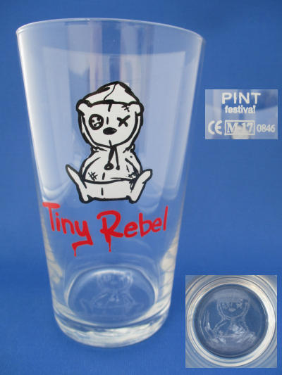 001605B112 Tiny Rebel Beer Glass