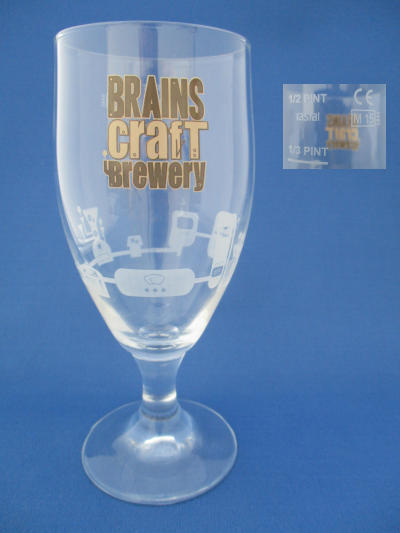Brains Craft Brewery Beer Glass 001614B112