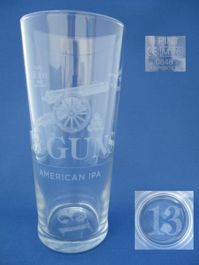 Thwaites 13 Guns Beer Glass 001618B112