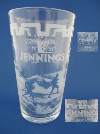 001623B112 Jennings Beer Glass