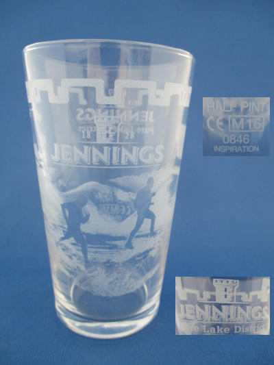 Jennings Beer Glass 001624B112