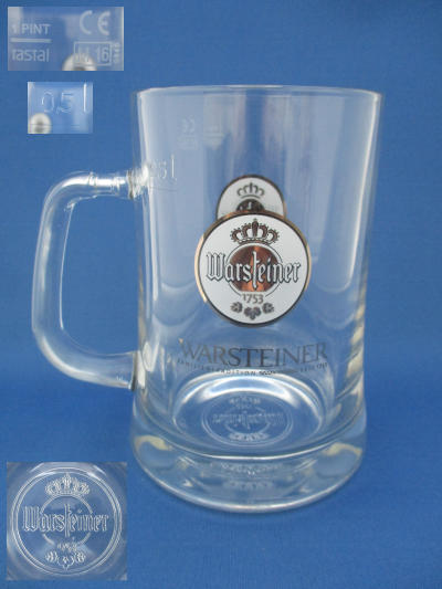 001631B113 Warsteiner Beer Glass
