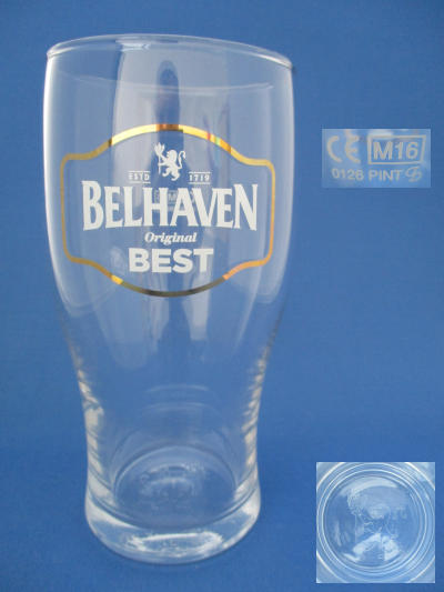 001642B114 Belhaven Beer Glass