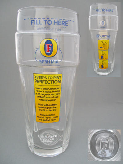 Fosters Beer Glass 001643B114