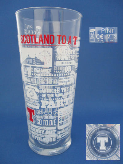 001644B114 Tennents Beer Glass