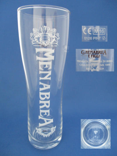 001647B114 Menabrea Beer Glass