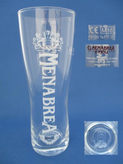 001648B114 Menabrea Beer Glass