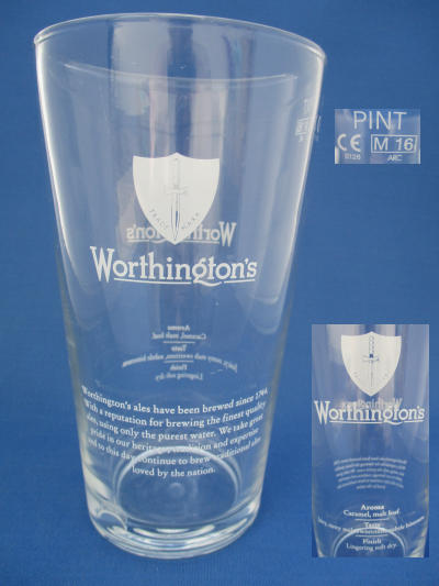 Worthingtons Beer Glass 001659B115