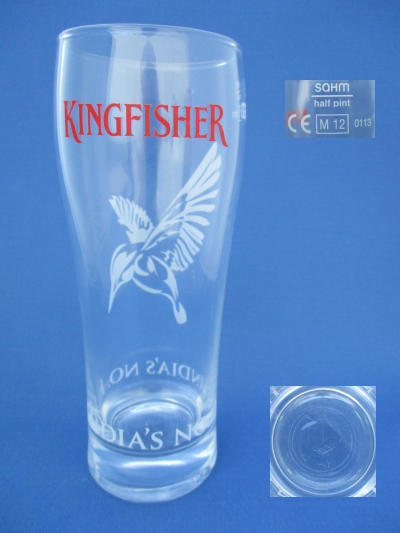 Kingfisher Beer Glass 001665B115