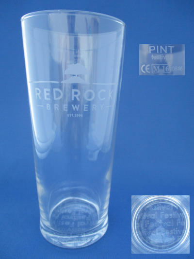 001669B115 Red Rock Beer Glass