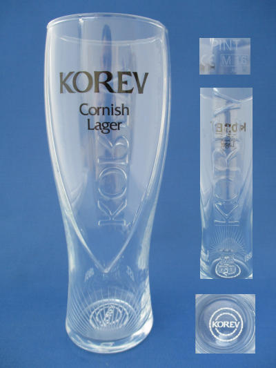 Korev Beer Glass 001677B116