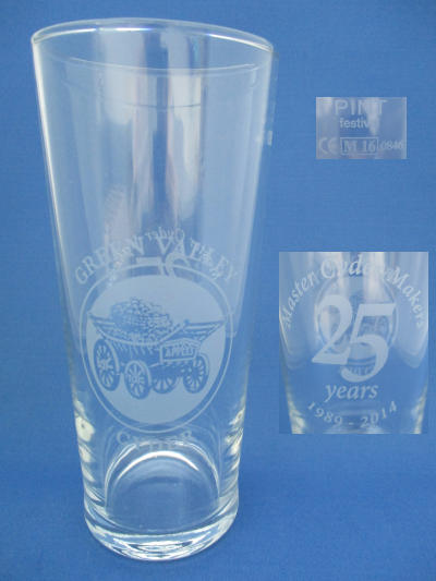 001682B116 Green Valley Beer Glass