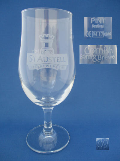 St Austell Beer Glass 001716B118
