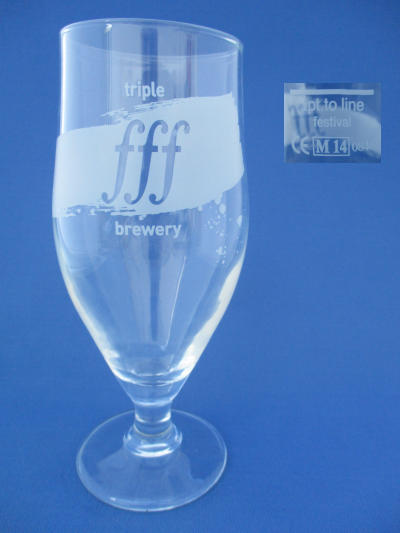 001727B118 Triple FFF Beer Glass