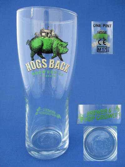 Hogs Back Beer Glass 001729B118