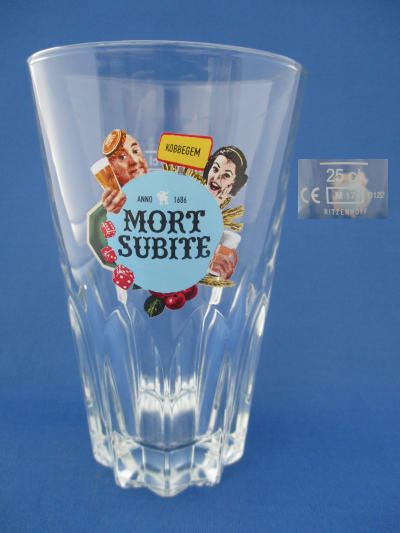 Mort Subite Beer Glass 001741B119