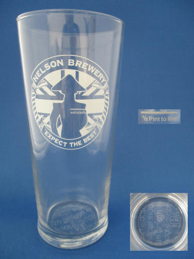 001760B117 Nelson Brewing Company Beer Glass