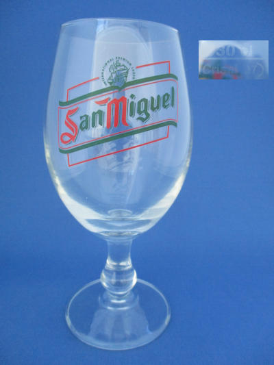 001850B110 San Miguel Beer Glass