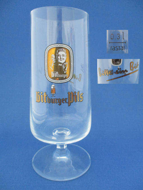 001854B108 Bitburger Beer Glass