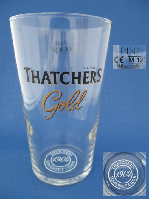 Thatchers Gold Cider Glass
