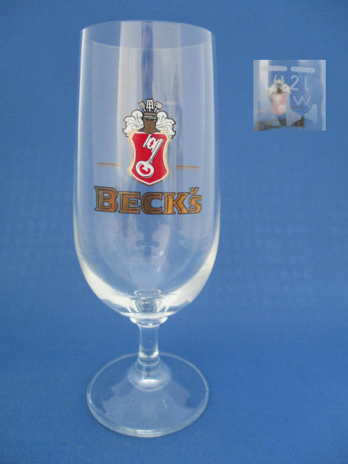 001929B069 Becks Beer Glass