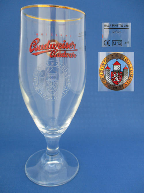 001930B069 Budweiser Budvar Beer Glass