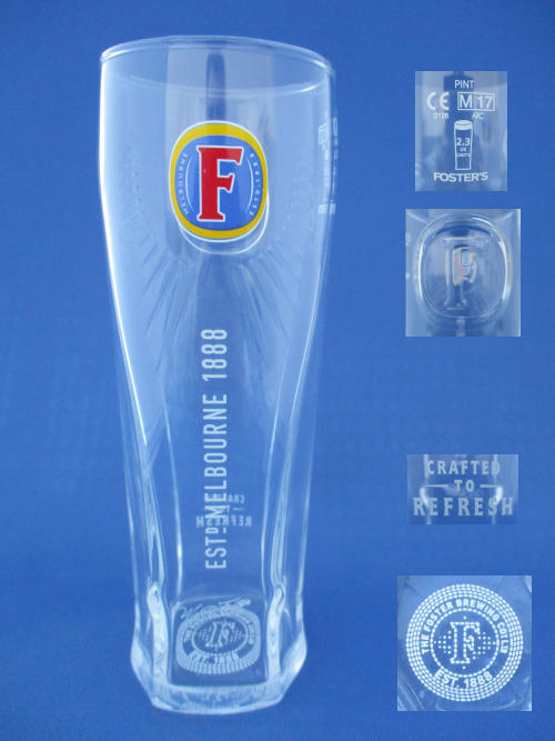 Fosters Beer Glass 001943B052