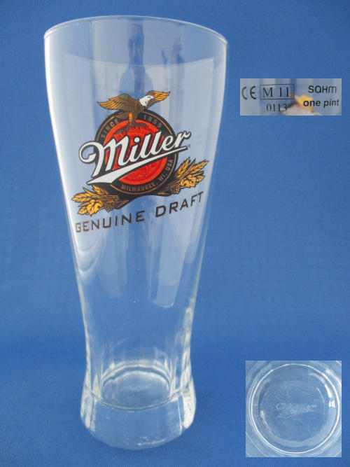 Miller Beer Glass 001982B027