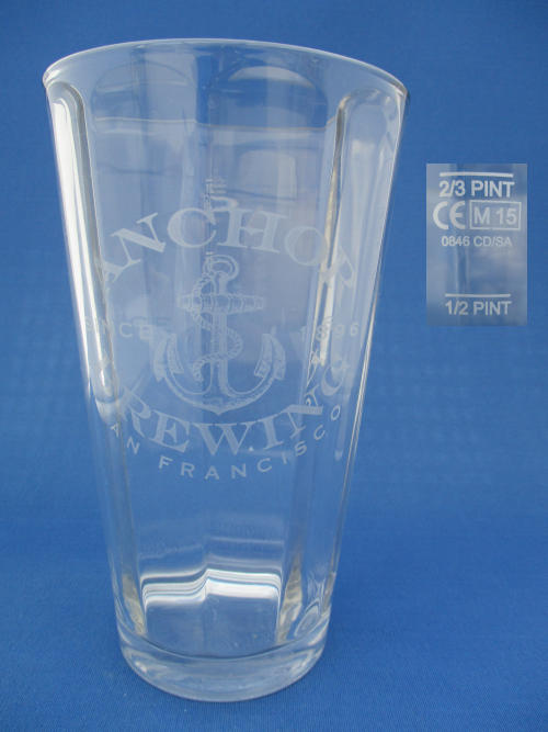 001991B032 Anchor Beer Glass