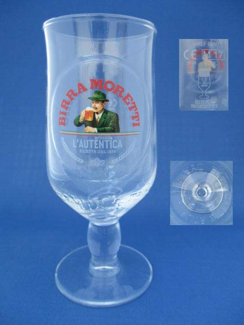 Birra Moretti Beer Glass