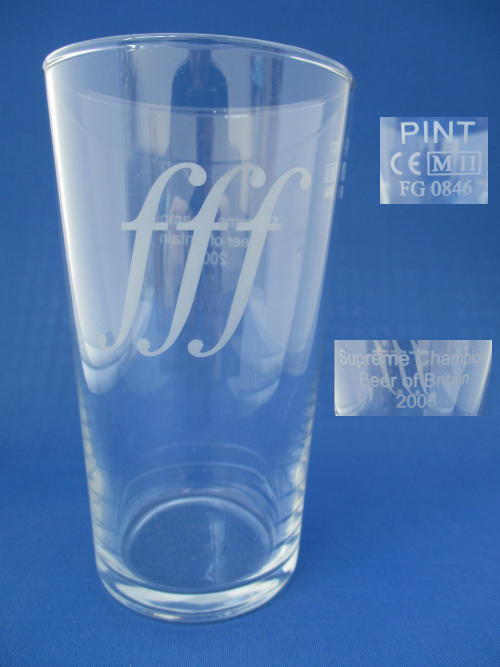 002018B121 Triple FFF Beer Glass