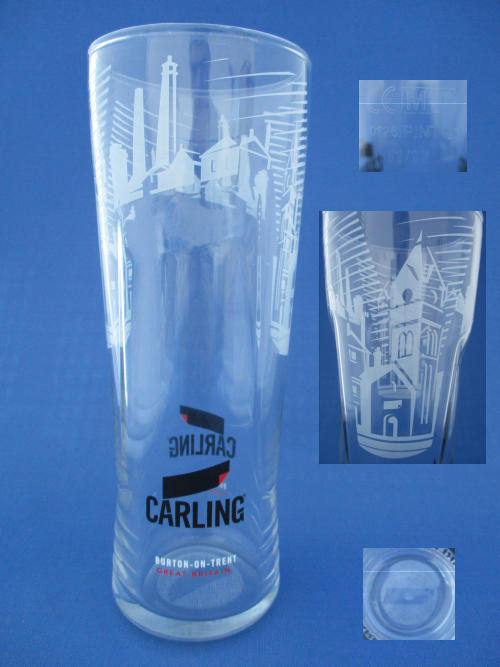 002025B121 Carling Beer Glass