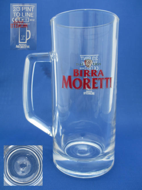 Birra Moretti Beer Glass