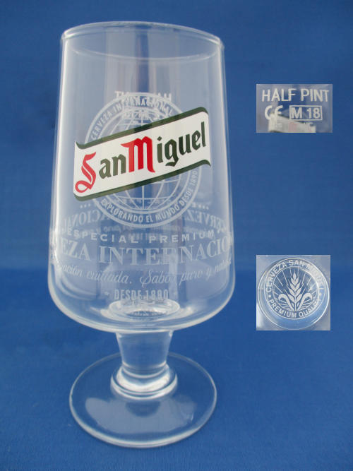 San Miguel Beer Glass 002091B124