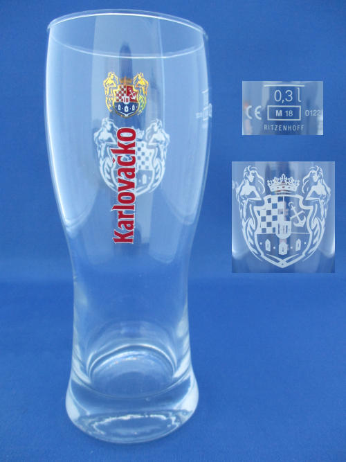 Karlovacko Beer Glass 002092B124