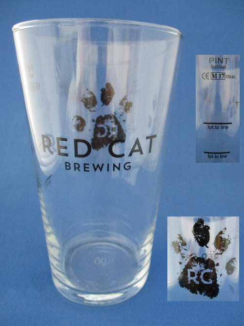 Red Cat Beer Glass 002094B124