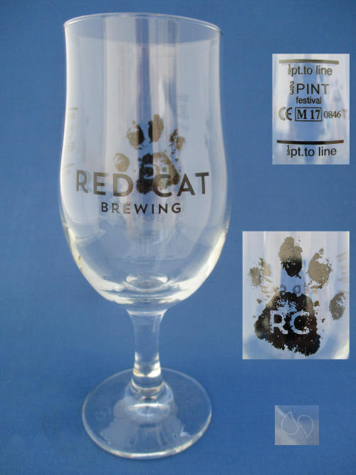 Red Cat Beer Glass 002095B124