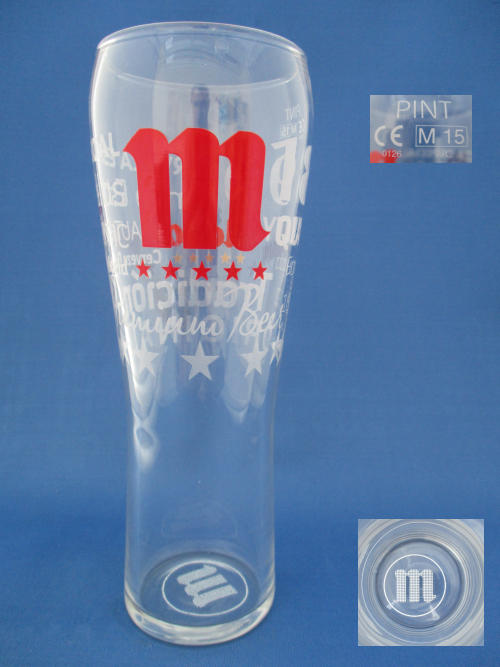 Mahou Beer Glass 002139B126