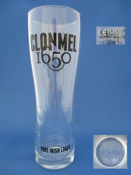 Clonmel 1650 Lager Glass 002140B126