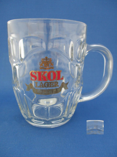 SKOL Beer Glass 002153B127