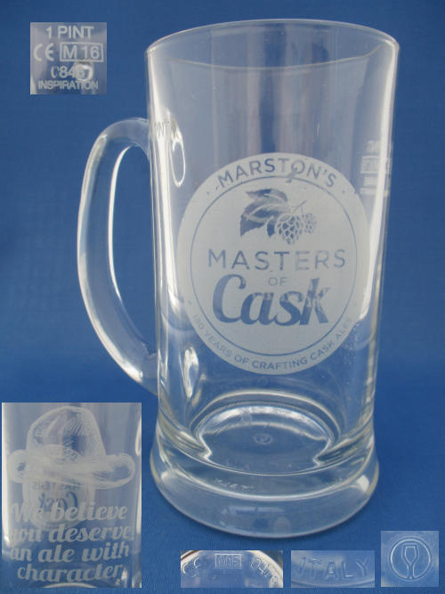 Marstons Beer Glass 002166B128