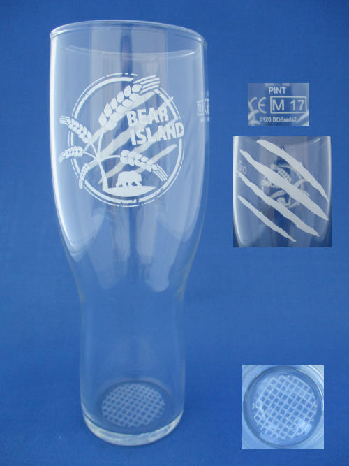 Bear Island Beer Glass 002169B128