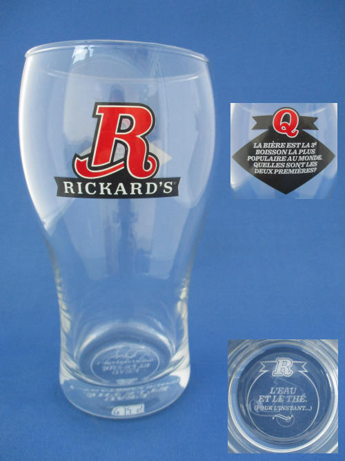 Rickards Beer Glass 002219B131