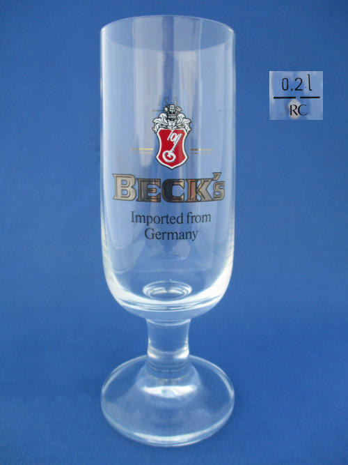 Beck's Beer Glass