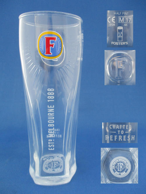 Fosters Beer Glass 002233B132 