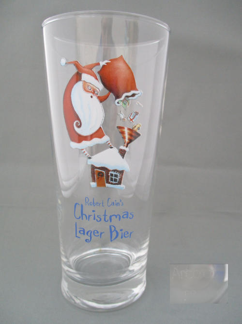 Cains Christmas Beer Glass 002236B132