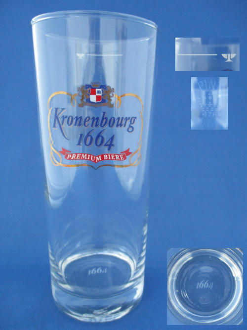 Kronenbourg 1664 Beer Glass 002251B133