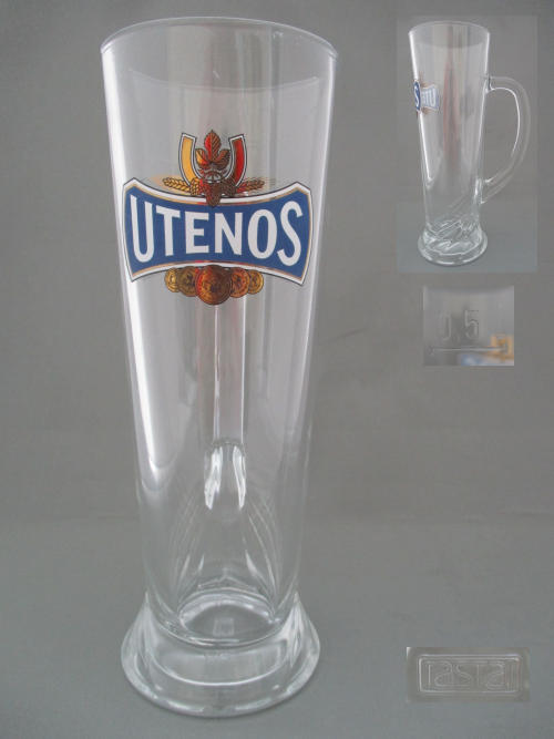 Utenos Beer Glass 002266B134