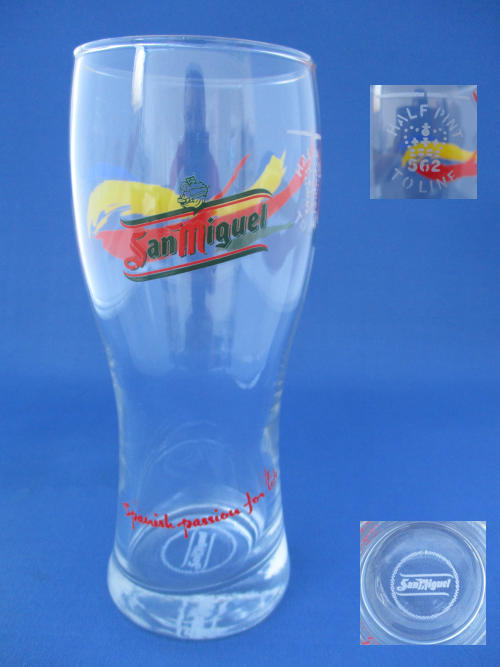 San Miguel Beer Glass 002275B133